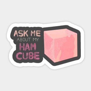 Ham Cube Sticker